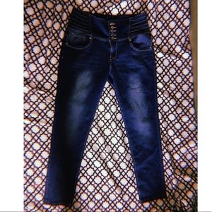 High waisted curvy jegging flex